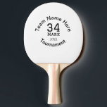 Raquete De Ping Pong Nome da equipe aqui adicione nome e texto do ano d<br><div class="desc">design</div>