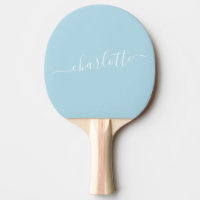 Nome de Script Azul-Claro Elegante Personalizado