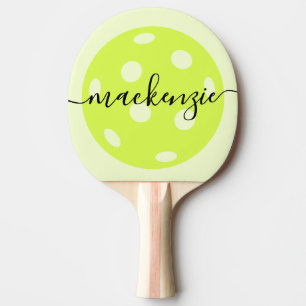 Raquete De Ping Pong Nome de Script Personalizado do Pickleball