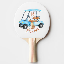 Raquete De Ping Pong Nome do Monograma Personalizado