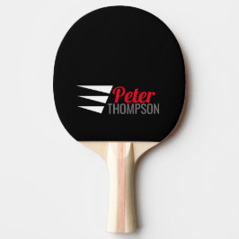 Raquete De Ping Pong nome & na moda simples BLACK