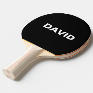 Raquete De Ping Pong Nome ou logotipo personalizado mínimo