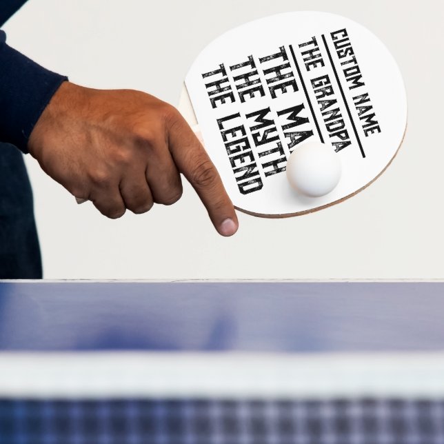 Raquete De Ping Pong Nome Personalizado Avô O Homem O Mito A Legenda (Insitu)