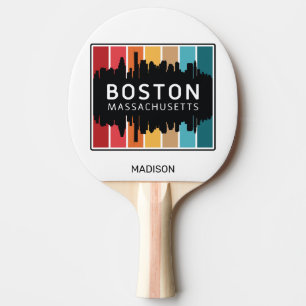 Raquete De Ping Pong Nome Personalizado Boston Massachusetts