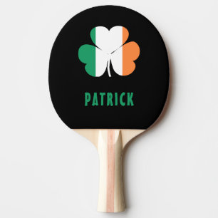 Raquete De Ping Pong Nome Personalizado Celtic Ireland Shamrock Irish F