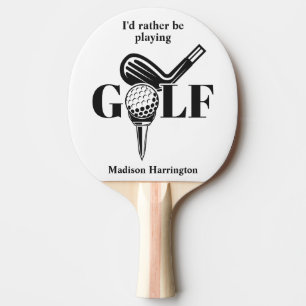Raquete De Ping Pong Nome Personalizado de Golfe