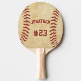 Raquete De Ping Pong Nome Personalizado e Baseball Numérico
