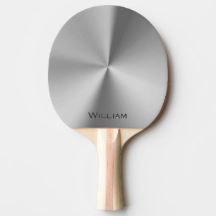 Raquete De Ping Pong Nome personalizado metal escovado