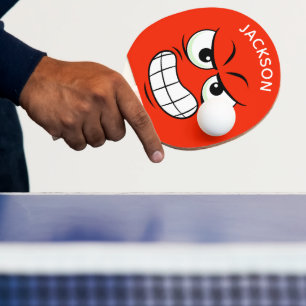 Raquete De Ping Pong Nome Personalizado Moderno Mesa Tênis Raiva Ping F