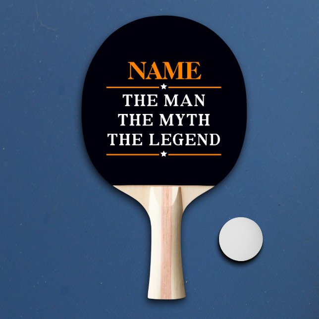 Raquete De Ping Pong Nome Personalizado O Homem O Mito A Legenda (Criador carregado)