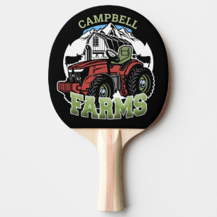 Raquete De Ping Pong Nome Personalizado País Farmador de Trator de Fá