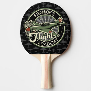 Raquete De Ping Pong NOME Personalizado Plano de Guerra Militar da Segu