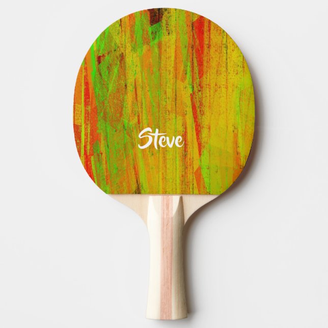Raquete De Ping Pong Nome personalizado superfície pintada (Frente)