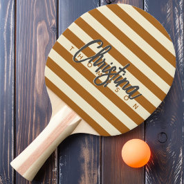 Raquete De Ping Pong Nome Pintado da Areia Queimada do Polo do Século d