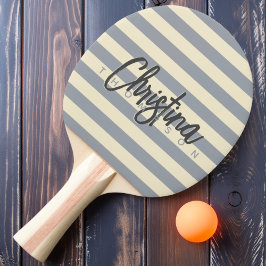 Raquete De Ping Pong Nome Pintado das Cinzas de Portas do Polo do médio
