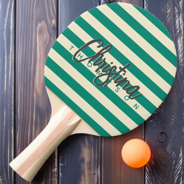 Raquete De Ping Pong Nome Pintado de Aqua Beach-Breeze do Polo de médio (Criador carregado)