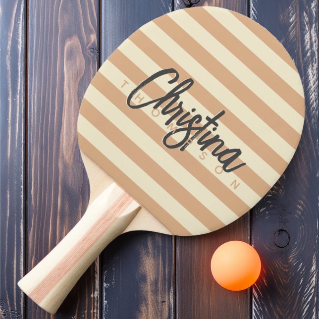 Raquete De Ping Pong Nome Pintado do Beijo Pêssego do Polo do Século mé (Criador carregado)
