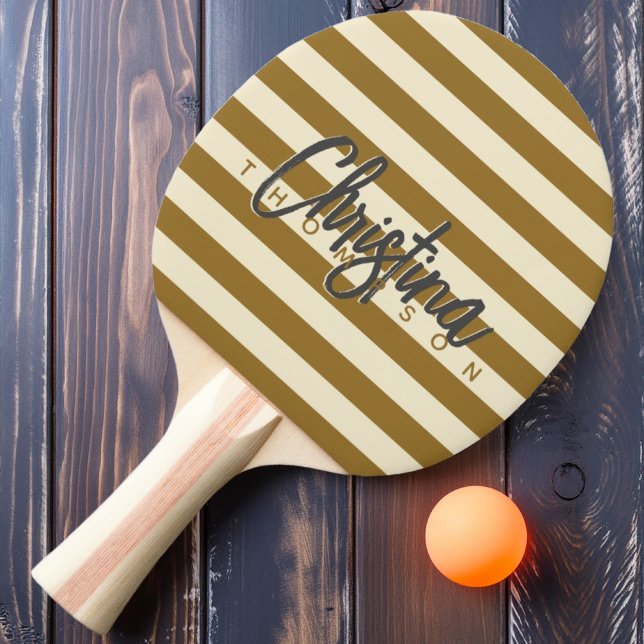 Raquete De Ping Pong Nome Pintado do Deserto Quente do Polo do médio (Criador carregado)