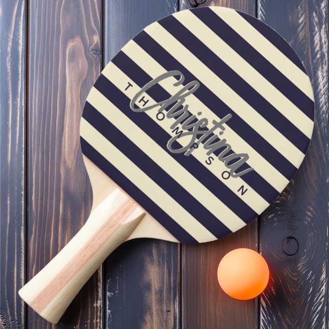 Raquete De Ping Pong Nome Pintado do Oceano Polo do Século médio (Criador carregado)