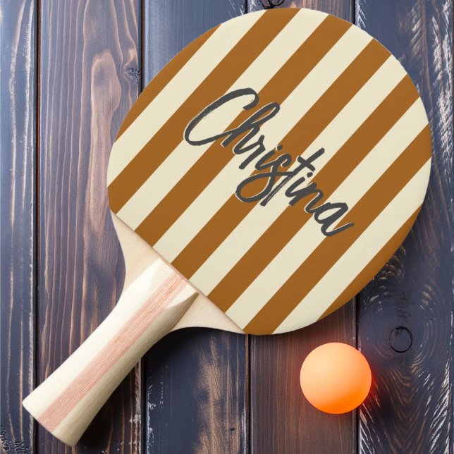 Raquete De Ping Pong Nome Pintado para Striping de polo do século médio (Criador carregado)