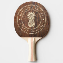 Raquete De Ping Pong Nomes de Casamento de Abacaxi de Madeira de Noz Pr