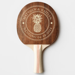 Raquete De Ping Pong Nomes de Casamento de Abacaxi de Madeira de Noz Rú