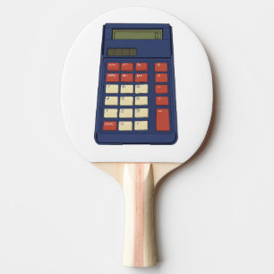 Raquete De Ping Pong Nostalgia da Escola de Matemática Calculadora do a