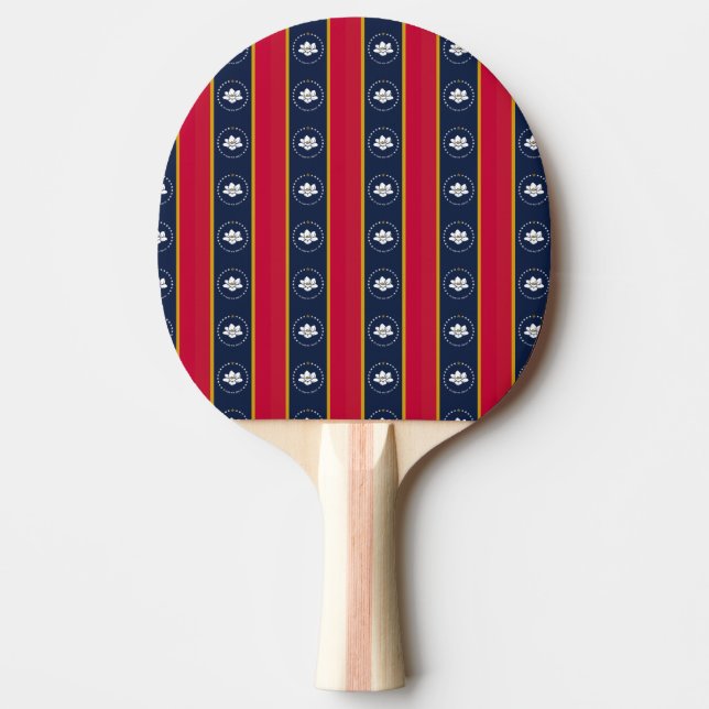 Raquete De Ping Pong Novas Bandeiras do Mississippi 2020 (Frente)