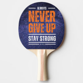 Raquete De Ping Pong Nunca Desistir: Edição Cósmica