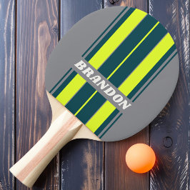 Raquete De Ping Pong Nuvem Retro Storm Grove Board Listras com Nome