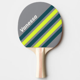 Raquete De Ping Pong Nuvem Retrô Tempestade Faixas Anguladas de Grove c