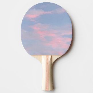 Raquete De Ping Pong Nuvens rosa personalizáveis