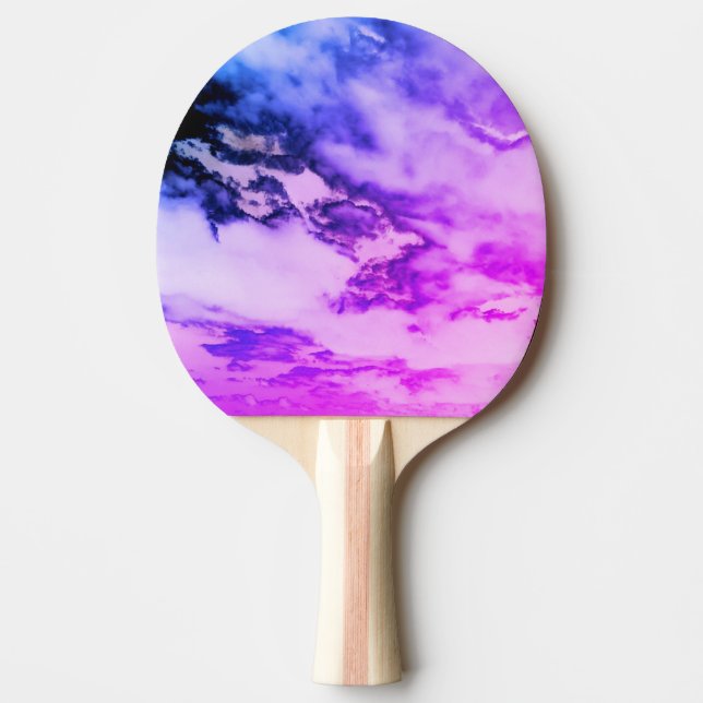 Raquete De Ping Pong Nuvens Roxas (Frente)