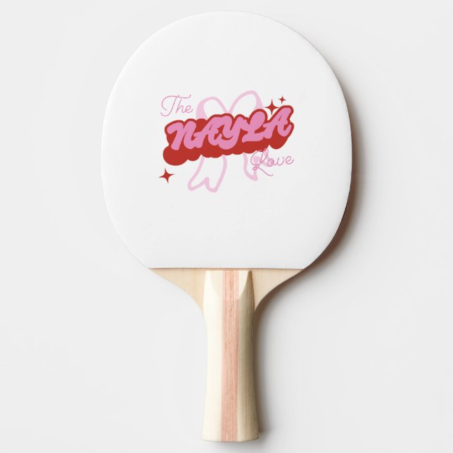 Raquete De Ping Pong O Amor NAYLA (Frente)