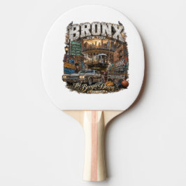 Raquete De Ping Pong O Bronx Nova York Boogie Down Colagem Urbana