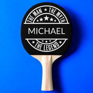 Raquete De Ping Pong O Homem O Mito A Legenda Engraçado Nome Personaliz