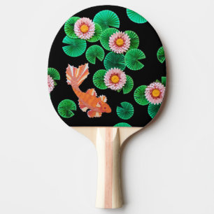 Raquete De Ping Pong O Lago de Koi de Papel