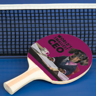Raquete De Ping Pong O mais pequeno CEO do mundo, um belo e engraçado g