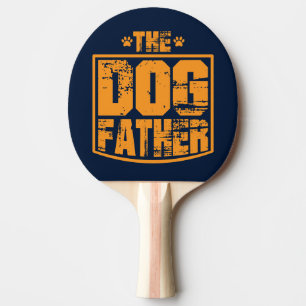 Raquete De Ping Pong O Pai do Cão Vestiu Gráfico