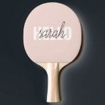 Raquete De Ping Pong O Pastel Moderno Pink Hello E Você Nome<br><div class="desc">O Pastel Moderno Pink Hello E Você Nome</div>