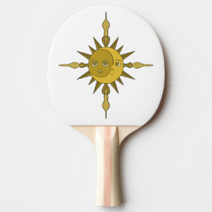 Raquete De Ping Pong O Sol e a Lua