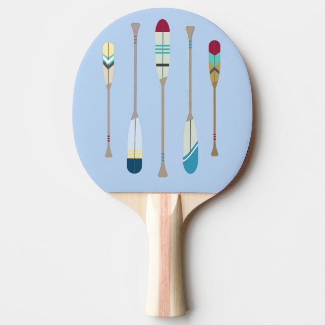 Raquete De Ping Pong Oars de Vintage (Frente)