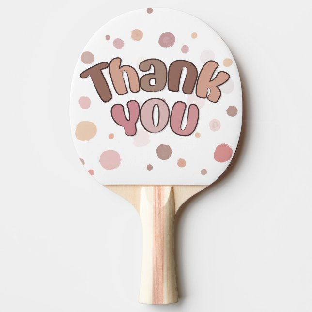 Raquete De Ping Pong Obrigado (Frente)