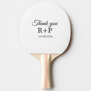 Raquete De Ping Pong Obrigado adicionar letra inicial do nome do casal 