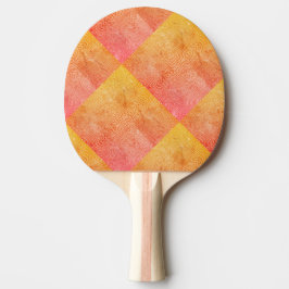 Raquete De Ping Pong Ocean Rhythms w Grunge Gradient Green & Orange