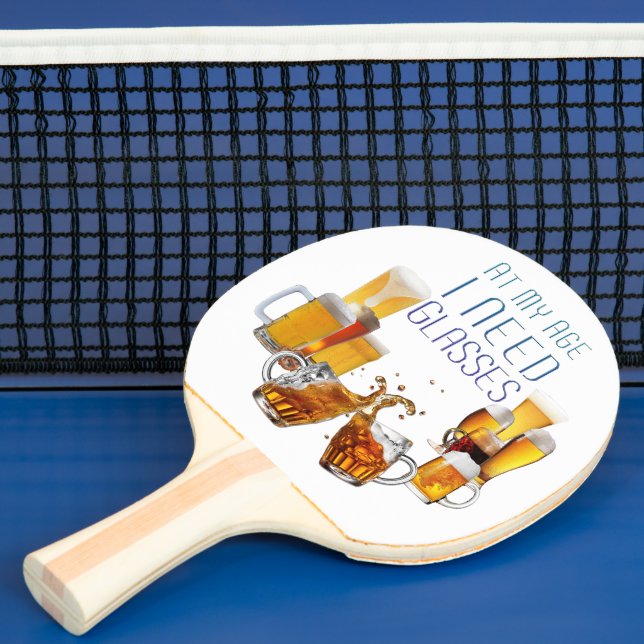 Raquete De Ping Pong Óculos de cerveja do SlipperyJoe, canecas de cerve (Insitu)