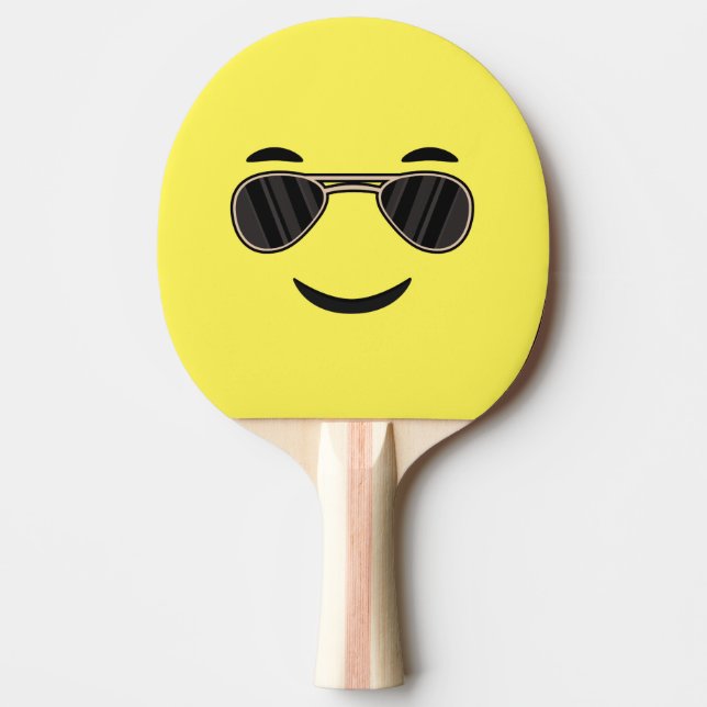 Raquete De Ping Pong Óculos de sol Emoji (Frente)