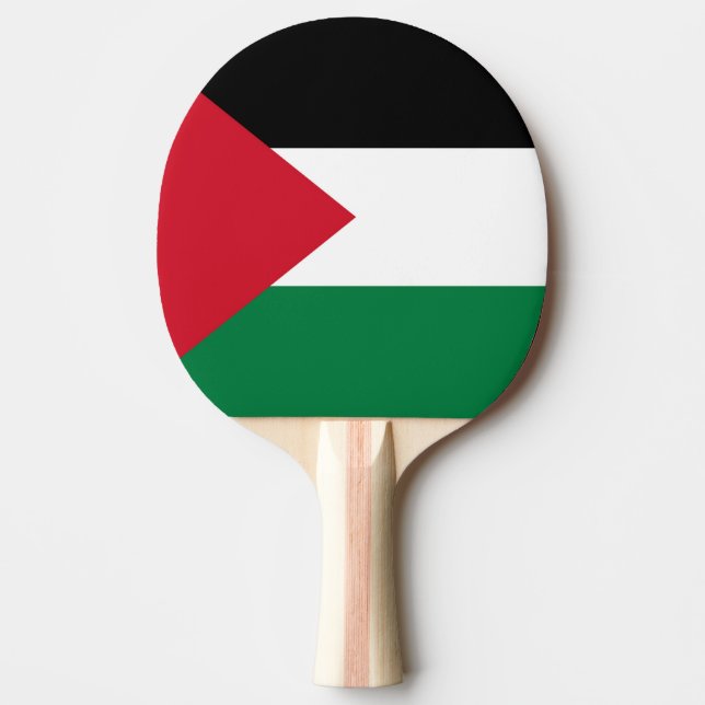 Raquete De Ping Pong oficialmente pavilhão do Estado da Palestina (Frente)