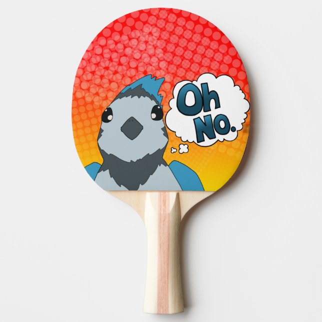 Raquete De Ping Pong Oh, Sem Pássaro (Frente)