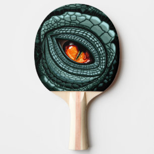 Raquete De Ping Pong Olho de Predador Réptil Primitivo